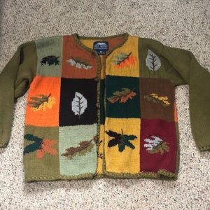 Vintage hand knitted autumn sweater